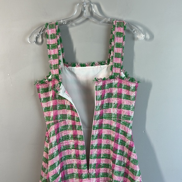 Kate Spade Plaid Tweed Sleeveless Dress Size 0 - Picture 14 of 15